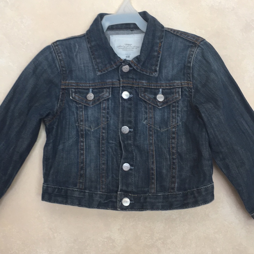 H&M Limited Edition crop denim jacket-Girl-7-8Y